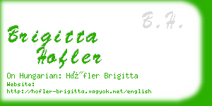 brigitta hofler business card